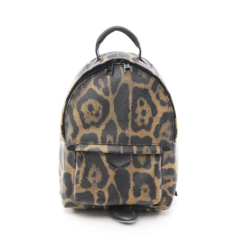 Louis Vuitton Palm Springs Backpack Rucksack Canvas Leather Black Brown